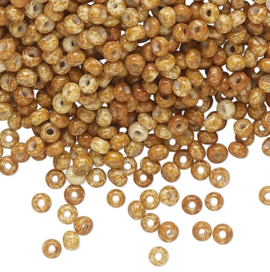 Cream Travertine Finished beads
