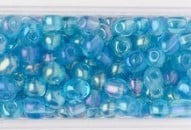 Iridescent finished beads