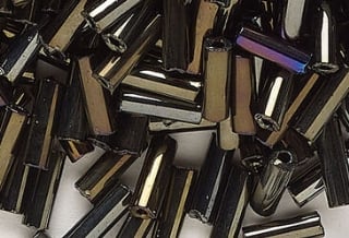 Brown Iris finished beads