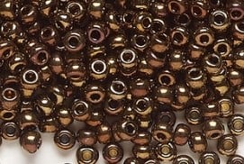Copper Iris finished beads