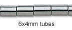 6x4mm Tube Beads