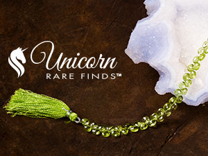 New Unicorn Rare Finds - Peridot Teardrop Beads